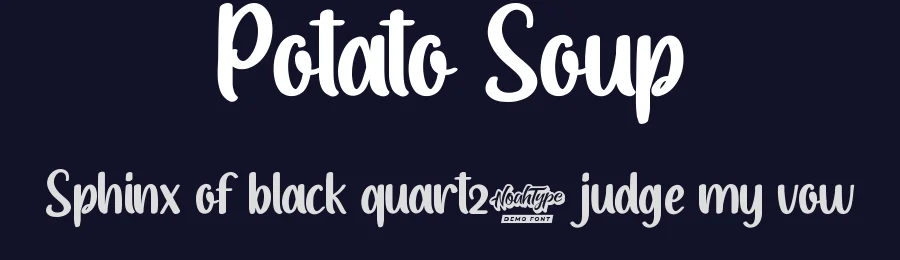 Potato Soup by Noah Type — Script Handwritten Font — thumbnail 2