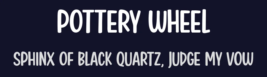 Pottery Wheel by Niskala Huruf — Decorative Font — thumbnail 2