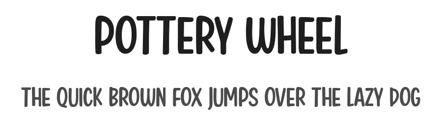 Pottery Wheel by Niskala Huruf — Decorative Font