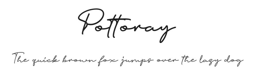 Pottoray by Letter Battoyart — Script Handwritten Font