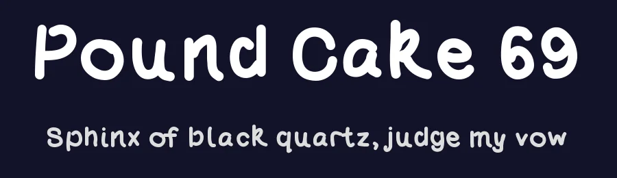 Pound Cake 69 by The Autumn Rabbit — Script Handwritten Font — thumbnail 2
