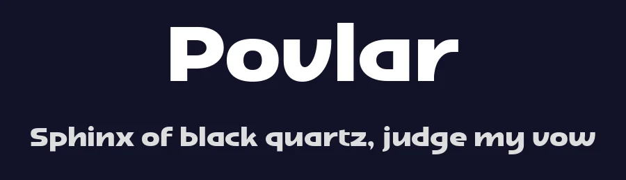 Povlar by Glyphminds Studios — Sans Serif Font — thumbnail 2