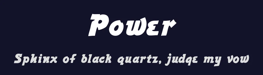 Power by Peter Wiegel — Decorative Font — thumbnail 2