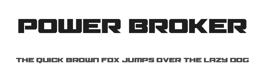 Power Broker by Iconian Fonts — Display Font