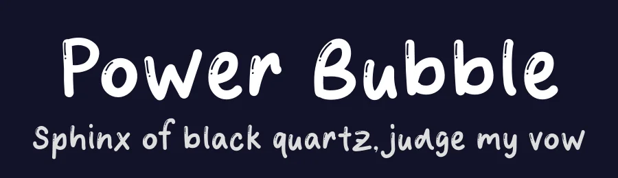 Power Bubble by MJType — Decorative Font — thumbnail 2