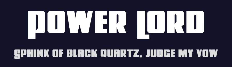 Power Lord by Iconian Fonts — Sans Serif Font — thumbnail 2