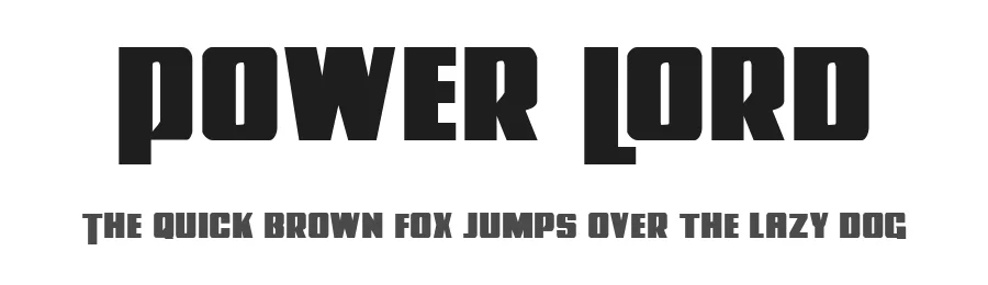 Power Lord by Iconian Fonts — Sans Serif Font