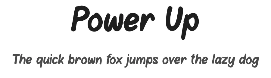 Power Up by Pinisiart β Decorative Font