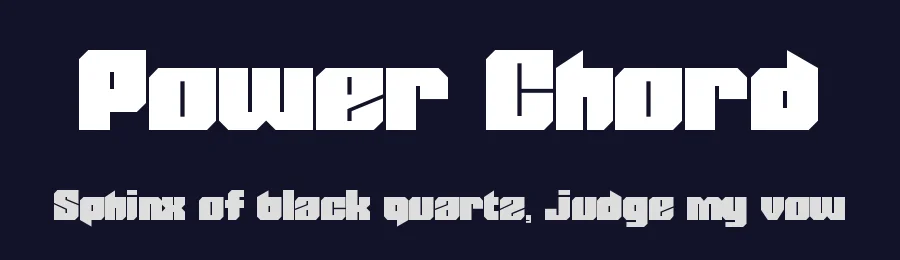 Power Chord by Diegoliv — Display Font — thumbnail 2