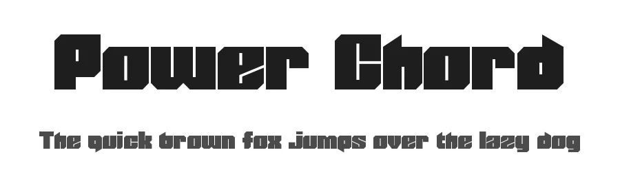 Power Chord by Diegoliv — Display Font