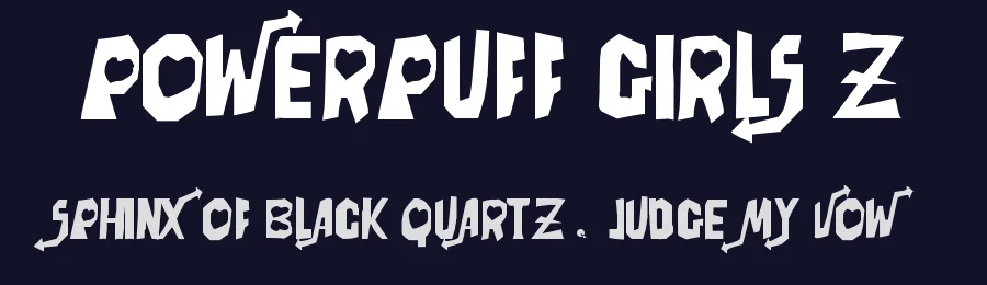 Powerpuff Girls Z by artRAVE Editions — Decorative Font — thumbnail 2