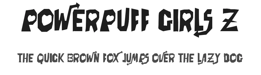 Powerpuff Girls Z by artRAVE Editions — Decorative Font