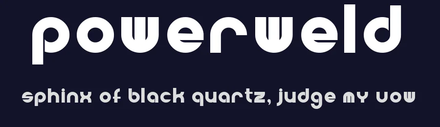 Powerweld by Peter Wiegel — Decorative Font — thumbnail 2
