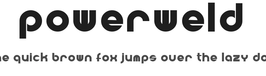 Powerweld by Peter Wiegel โ Decorative Font