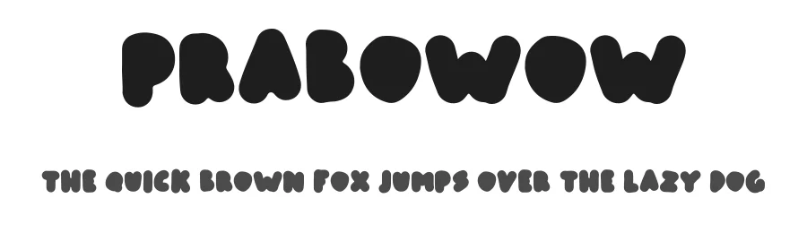 Prabowow by hati — Decorative Font