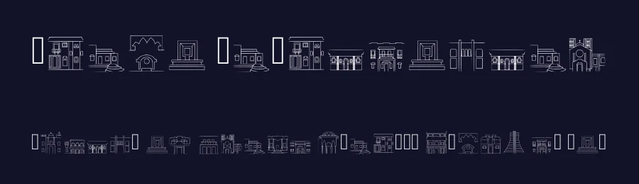 Prado Patrimonial by Margarita Pabon — Dingbats Font — thumbnail 2