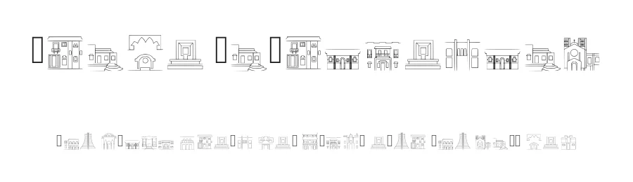 Prado Patrimonial by Margarita Pabon — Dingbats Font