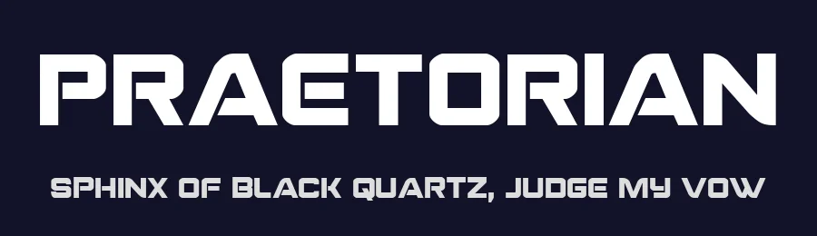 Praetorian by Iconian Fonts — Display Font — thumbnail 2