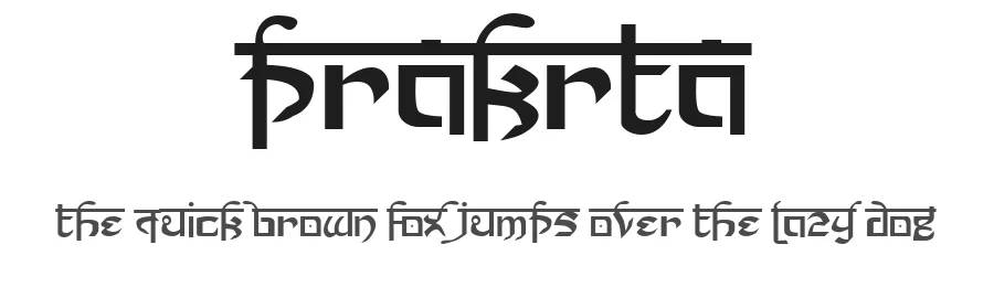 Prakrta by Derek Gomez — Decorative Font