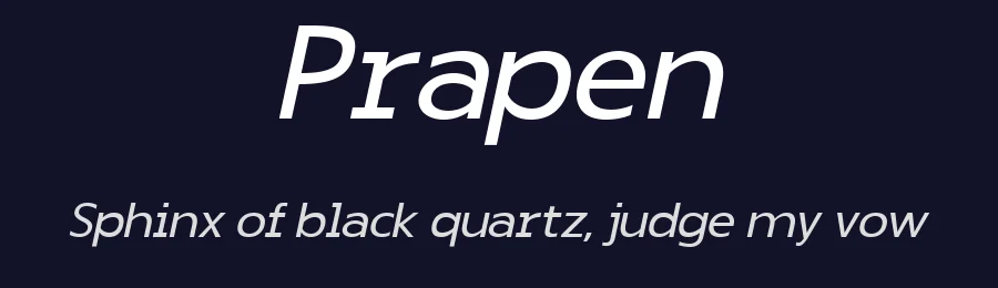 Prapen by TypeClassHeroes — Sans Serif Font — thumbnail 2