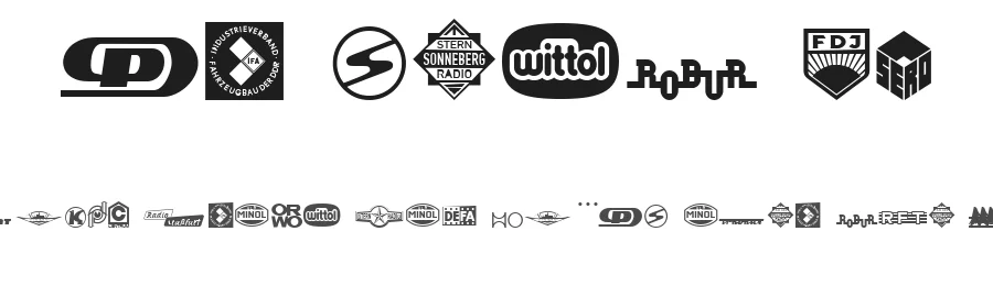 Präsent 60 by Peter Wiegel — Dingbats Font
