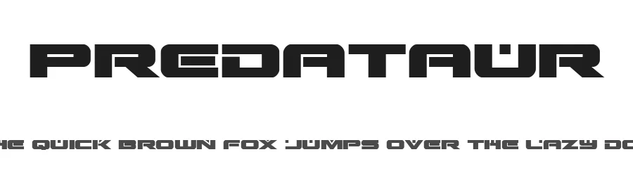 Predataur by Iconian Fonts — Display Font