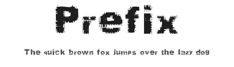 Prefix by Divide by Zero — Decorative Font