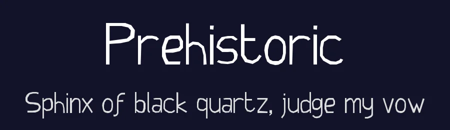Prehistoric by Dichi — Decorative Font — thumbnail 2