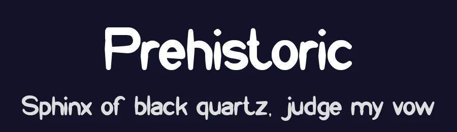 Prehistoric by weknow — Decorative Font — thumbnail 2