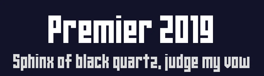 Premier 2019 by Chequered Ink — Display Font — thumbnail 2