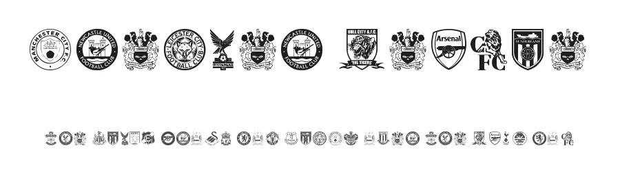 Premier League by Ding Bang — Dingbats Font