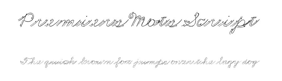Premiers Mots Script