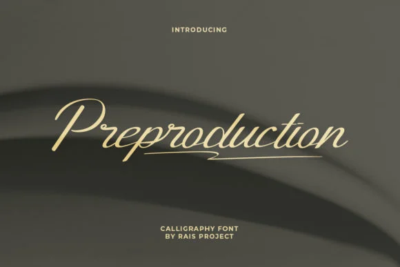 Preproduction Font by RaisProject — Script Handwritten Font