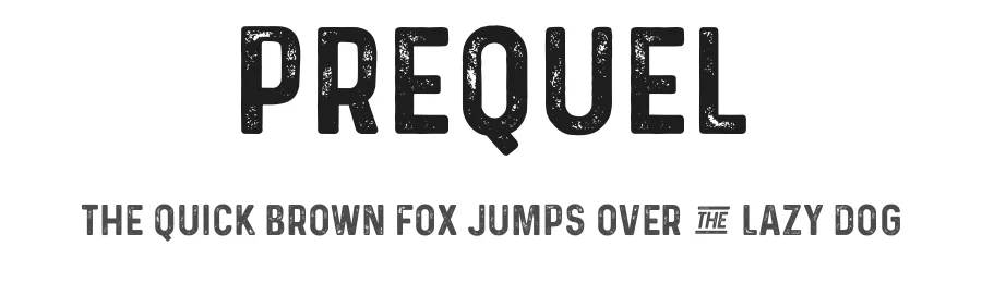 Prequel by Shaped Fonts — Decorative Font