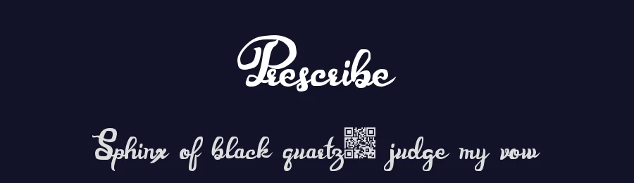 Prescribe by Xerographer Fonts — Script Handwritten Font — thumbnail 2