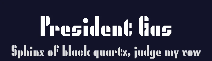 President Gas by Typodermic Fonts — Decorative Font — thumbnail 2