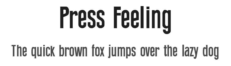 Press Feeling by Galdino Otten Fonts — Sans Serif Font