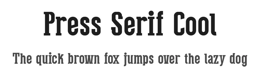Press Serif Cool