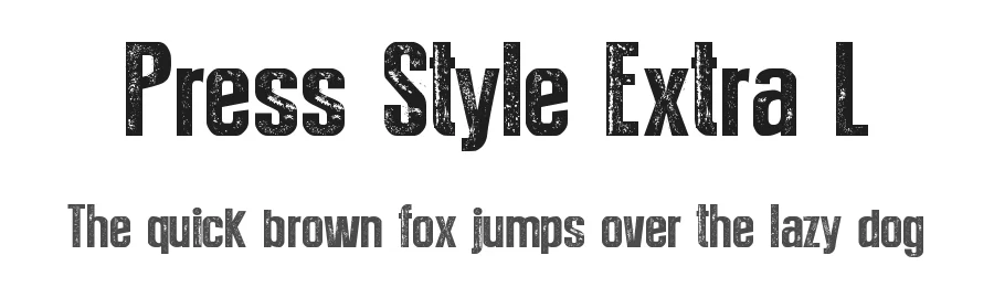 Press Style Extra L by Galdino Otten Fonts — Decorative Font