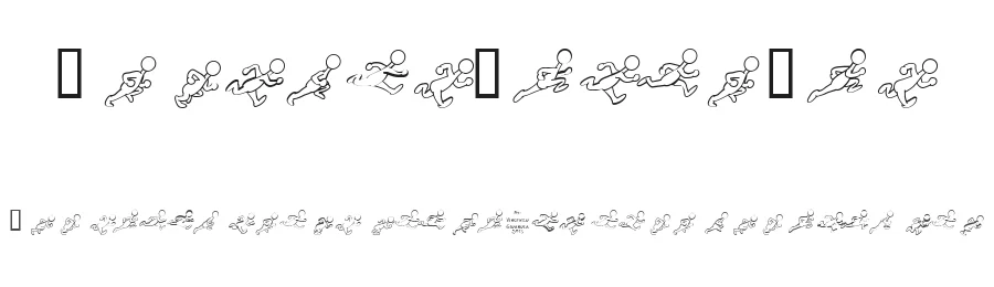 Preston Blair Run by Vincenzo Gioanola — Dingbats Font