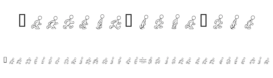 Preston Blair Walk by Vincenzo Gioanola — Dingbats Font