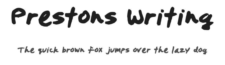 Prestons Writing
