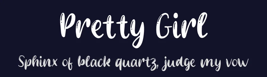 Pretty Girl by MJType — Decorative Font — thumbnail 2