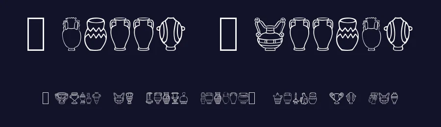 Pretty Pottery by Fraternet — Dingbats Font — thumbnail 2