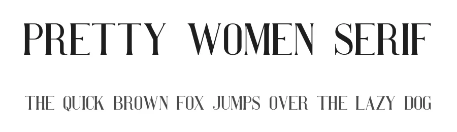 Pretty Women Serif