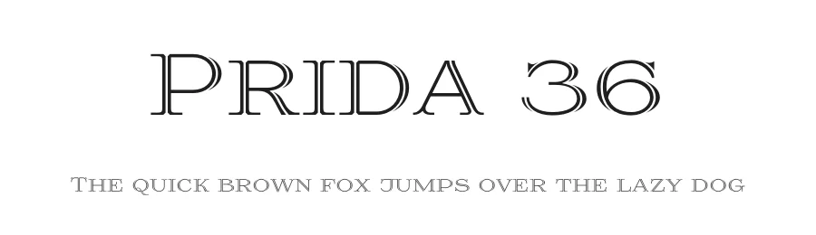 Prida 36 by gluk — Decorative Font