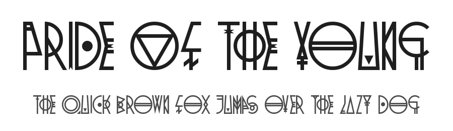 Pride Of The Young by Dirt2.com - SickCapital — Decorative Font