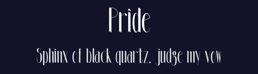 Pride by Santiago España — Decorative Font — thumbnail 2