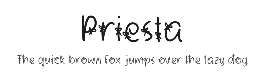 Priesta by Aisyah — Decorative Font