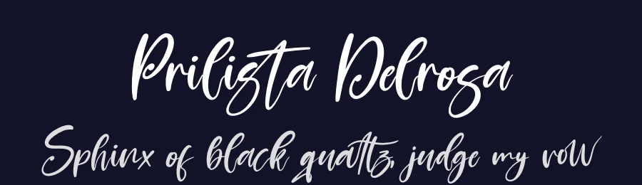 Prilista Delrosa by Perspectype Studio - Letterena.com — Script Handwritten Font — thumbnail 2